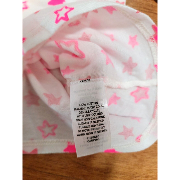 Harper Canyon Kids' Girl's Size 6 Printed Ruffle Top In Ivory Egret Bright Stars - Picture 4 of 7